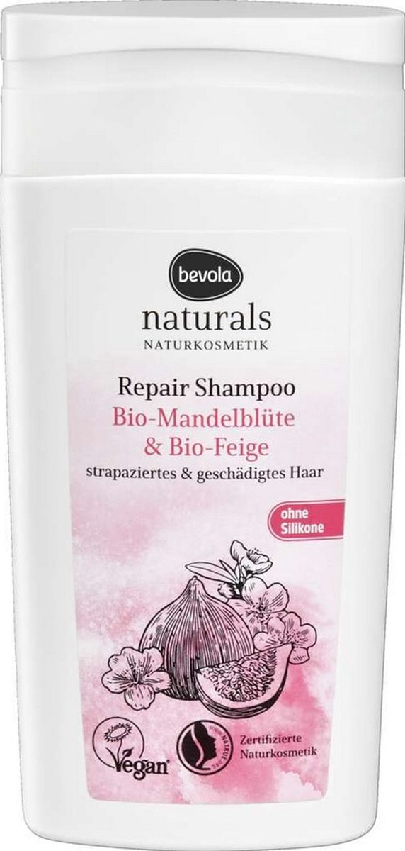 Repair shampoo bio-amandelbloesem en bio-vijgen - vegan - 200 ml Bevola Naturals
