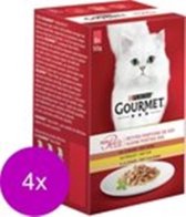 4x Gourmet Mon Petit - Gevogelte - Kattenvoer - 6x50g