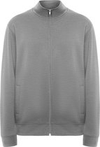 Licht Grijs sweatshirt met rits en opstaande kraag model Ulan merk Roly maat L