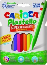 Carioca - Plastic waskrijtjes - 12 Stuks