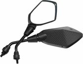 Carbon Spiegels - Scooter Accessoires - Universeel - Piaggio & Vespa - Scooterspiegels - LED Customs