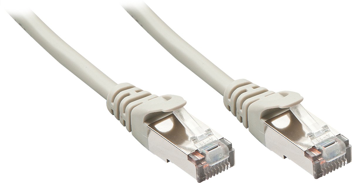 LINDY 48349 RJ45 Netwerkkabel, patchkabel CAT 5e F/UTP 20.00 m Grijs Snagless 1 stuk(s)