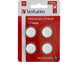 Verbatim 49533 Piles 4X CR2032 Lithium 3V
