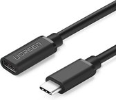 USB-C verlengkabel - male -> female - 3A - 5Gbps - Ondersteunt 4K audio / video - 50 cm