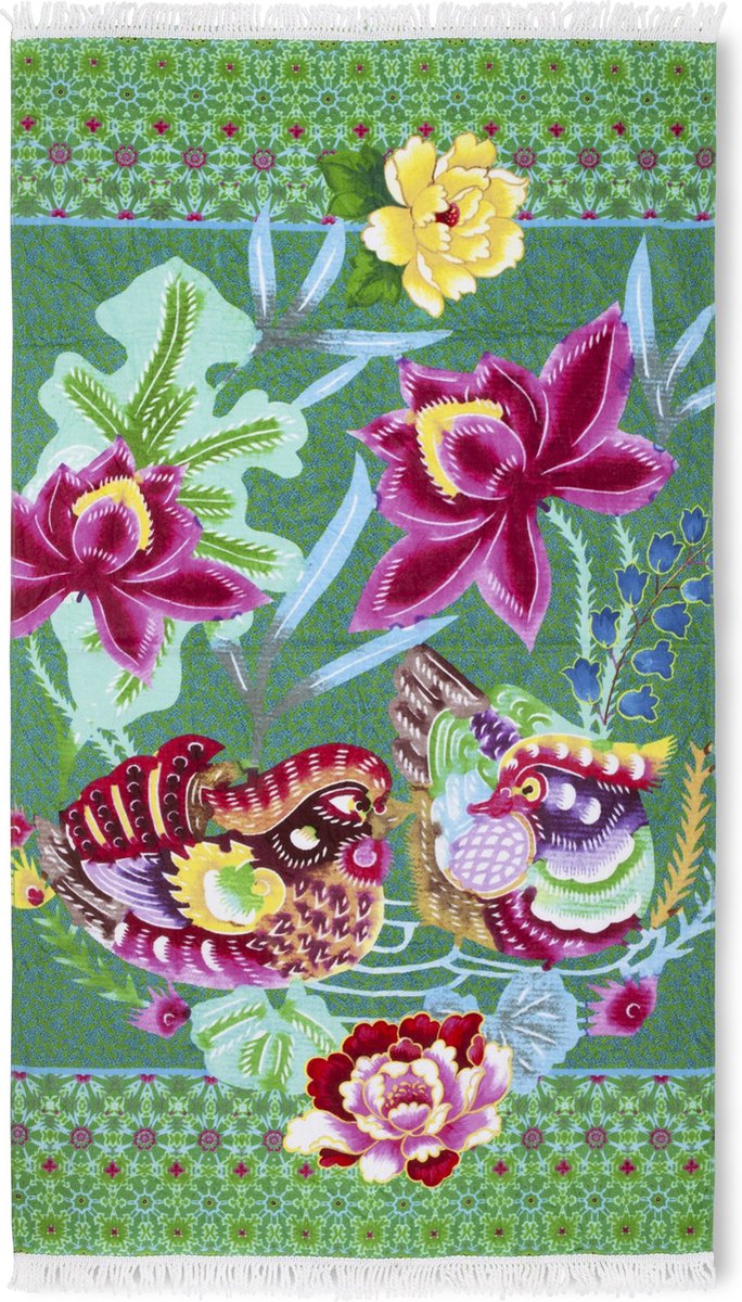 Happiness Strandlaken Harmony - Met Franjes - 100x180 - Aqua