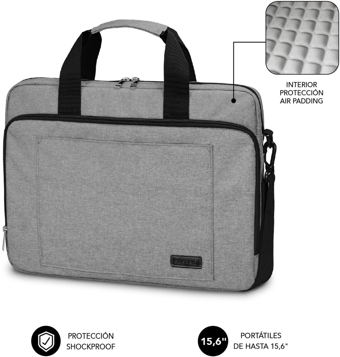 Laptop Case Subblim SUBLB4APLB10 Grey 15,6"
