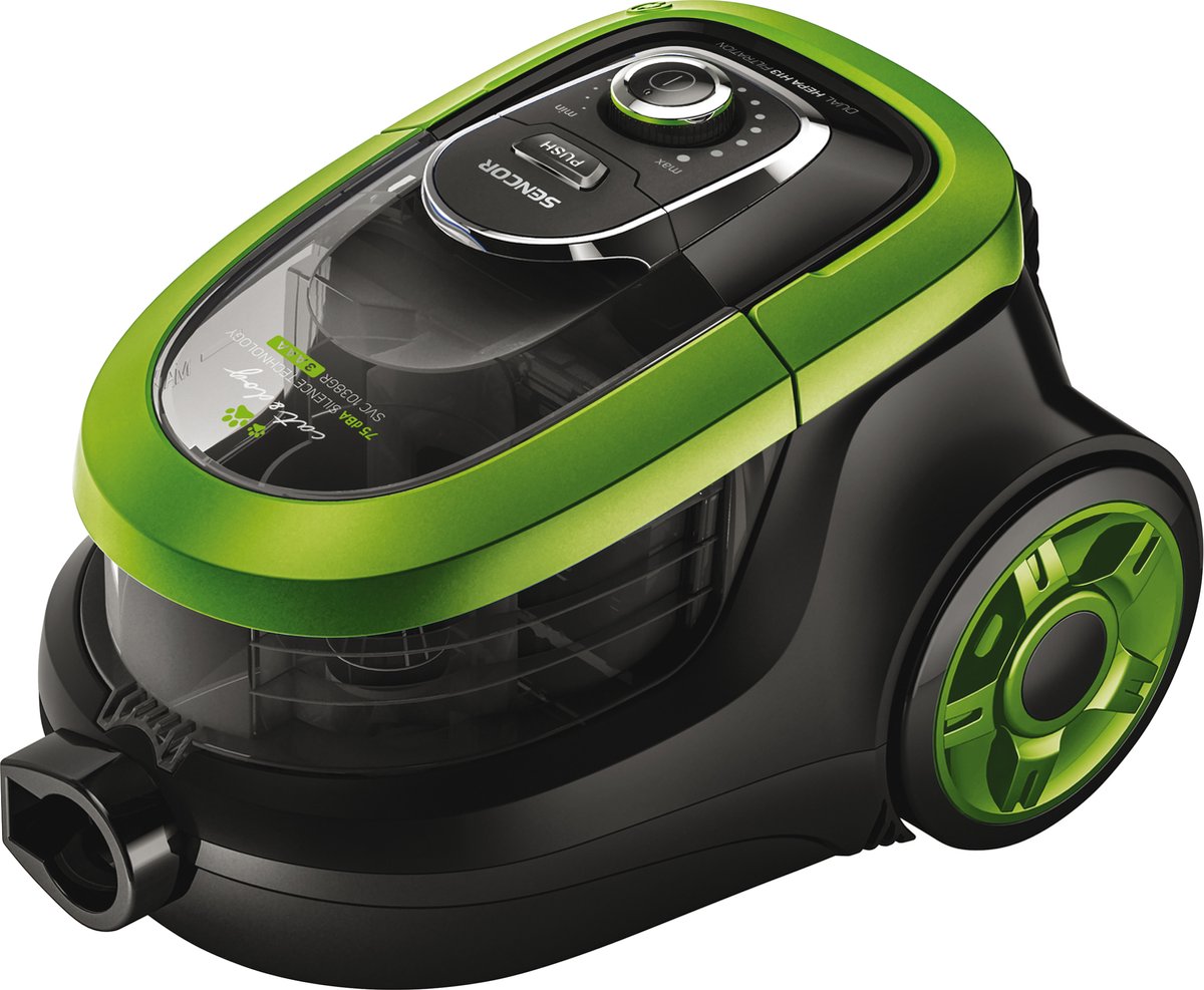Zakloze stofzuiger - SENCOR - SVC 1038GR - 750 W - 75 dB - 1 L - Groen / Zwart