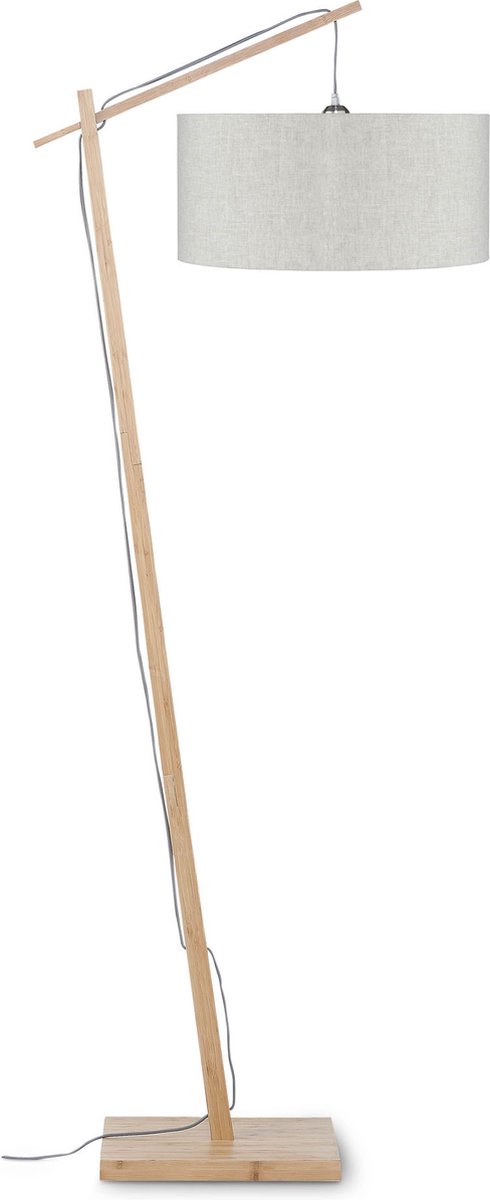 GOOD&MOJO Vloerlamp Andes - Bamboe/Naturel - 72x47x176cm - Scandinavisch,Bohemian - Staande lampen voor Woonkamer - Slaapkamer