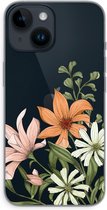 Case Company® - Hoesje geschikt voor iPhone 14 hoesje - Floral bouquet - Soft Cover Telefoonhoesje - Bescherming aan alle Kanten en Schermrand