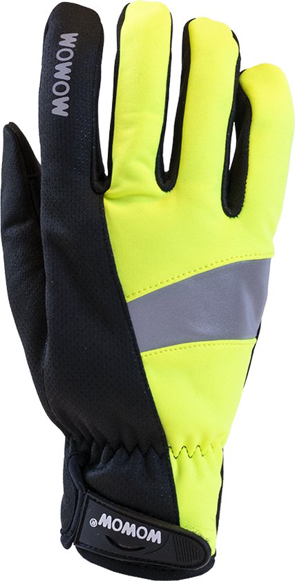 Gloves de vélo 2.0 WOWOW Cycling Glove Windproof - Yellow/ Noir L (taille 10)