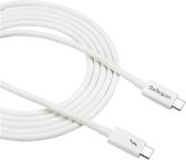StarTech.com Câble Thunderbolt 3 USB-C 20 Gbps Compatible Thunderbolt, USB et DisplayPort 2 m blanc