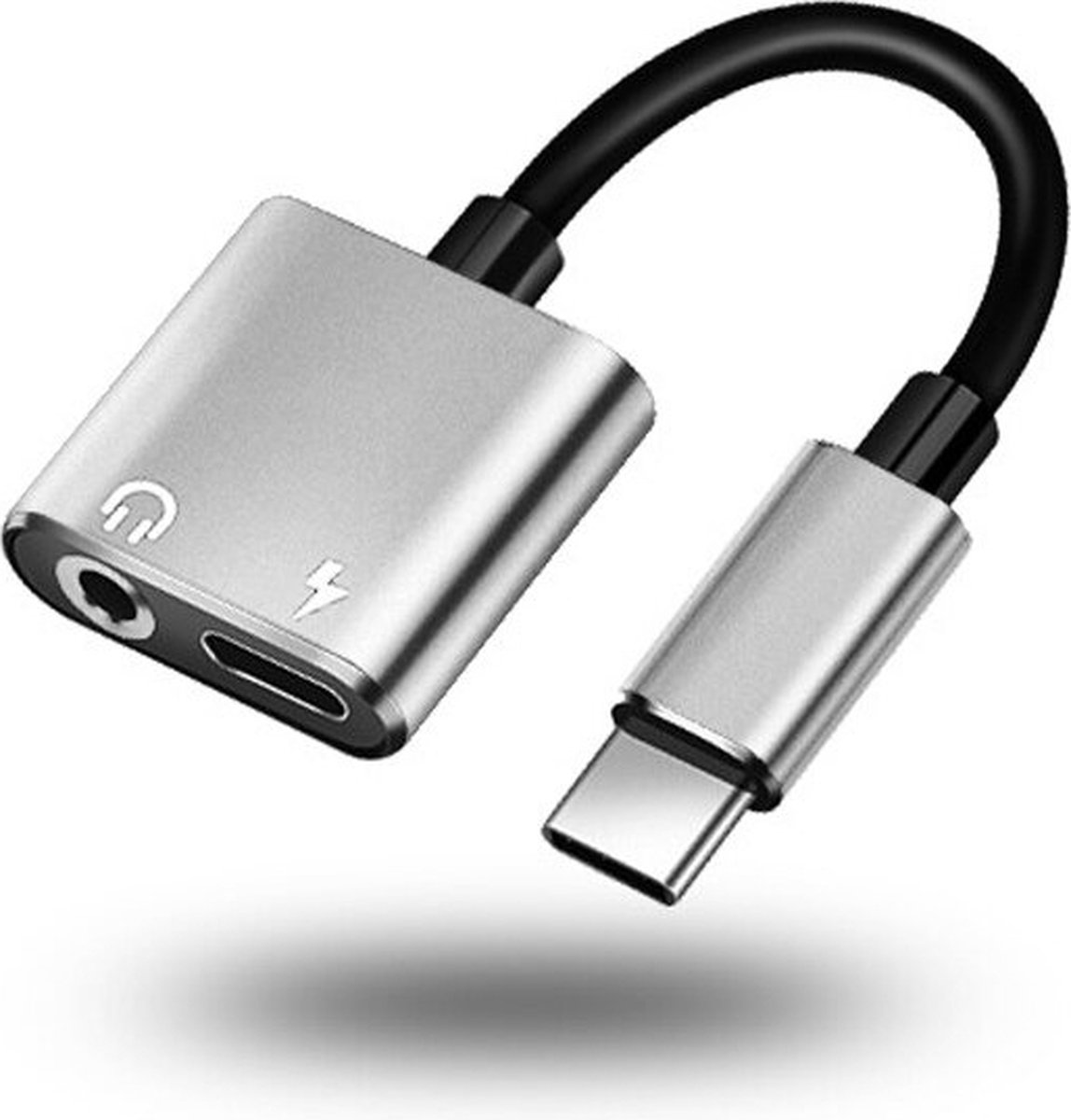 2 in 1 Usb C Adapter Usb C naar Aux Jack & Usb C Charging 2 in 1