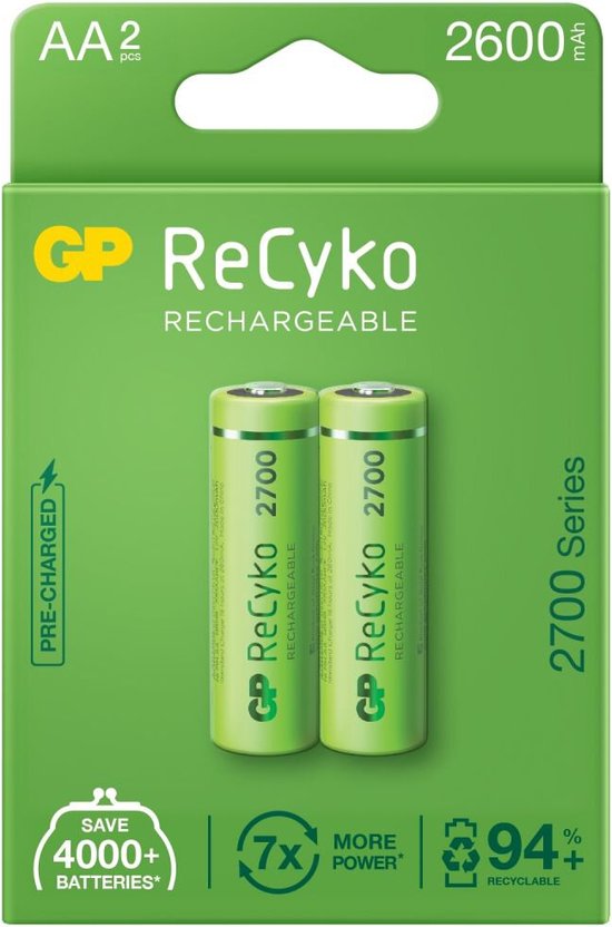 GP Recyko oplaadbaar AA 2600 mAh 2Pcs