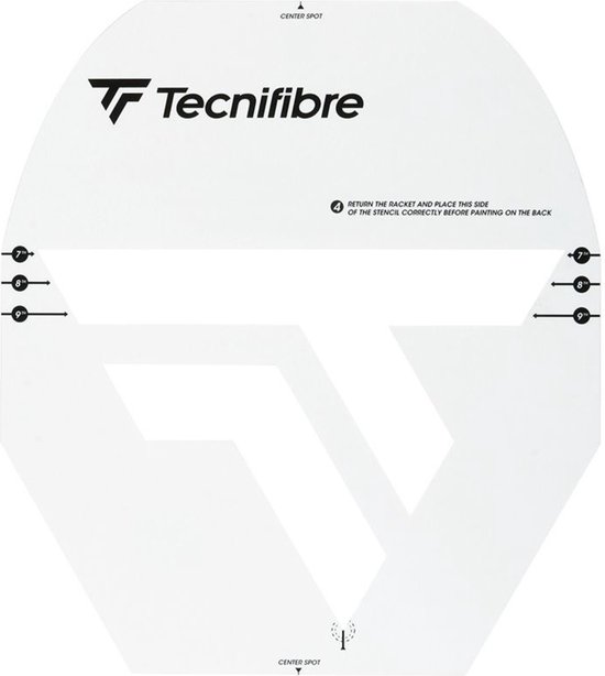 Foto: Tecnifibre sjabloon logo tennis stencil