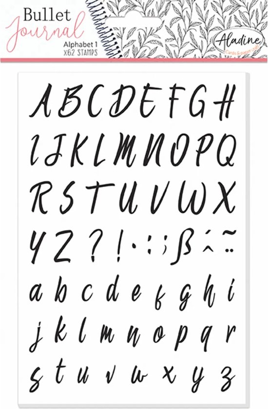 Stamp Bullet Journal Alphabet 1