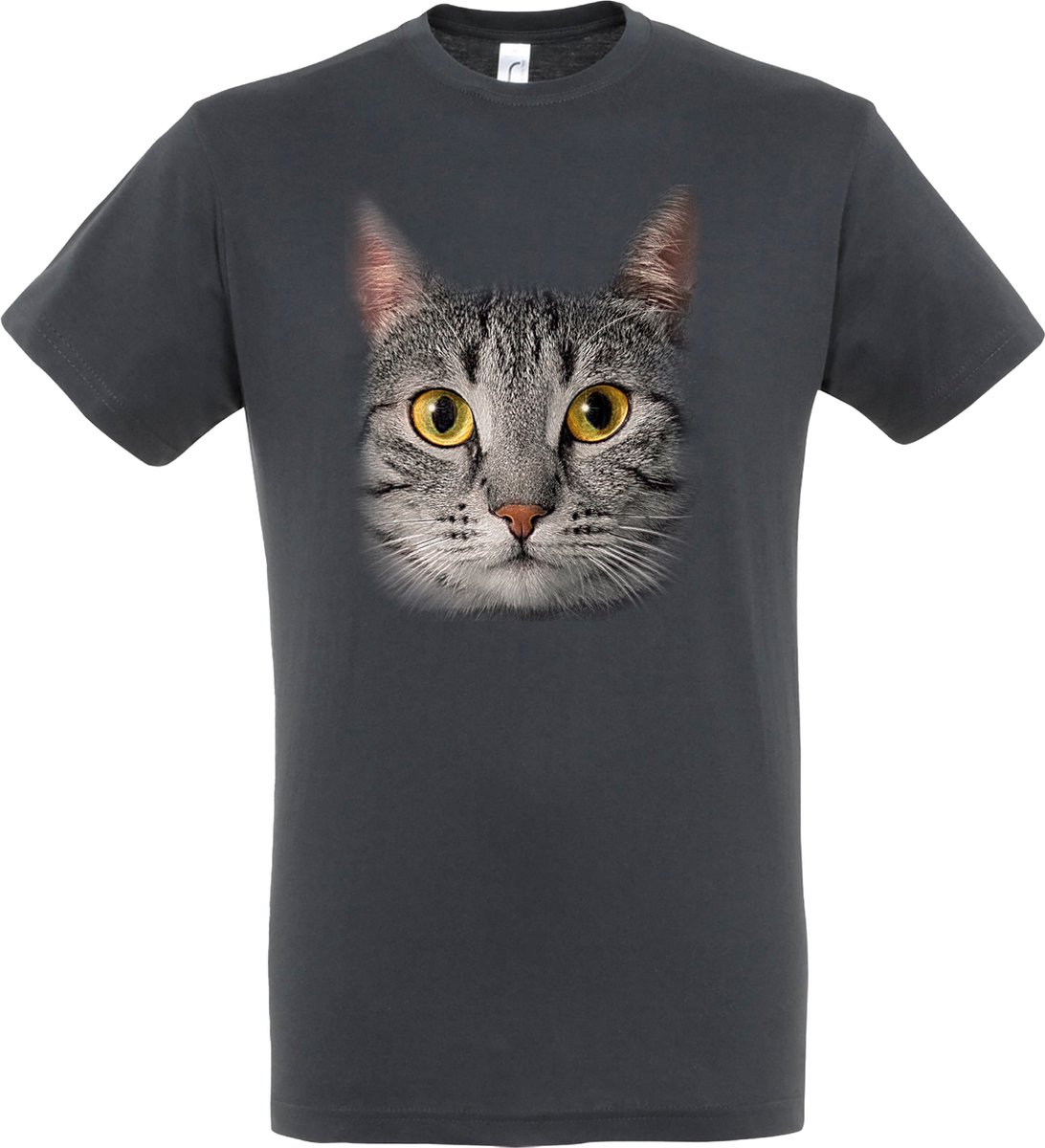 Plenty Gifts T-shirt Grey Cat Eyes S
