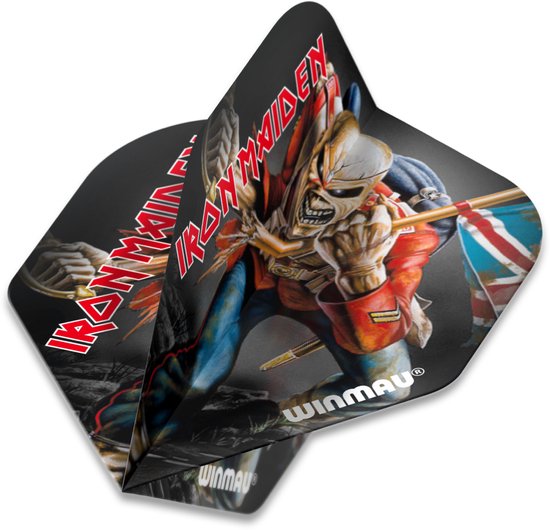 WINMAU - Rock Legends: Iron Maiden Trooper Dartvluchten - 1 set per pakket (3 vluchten in totaal) van Winmau — afbeelding 2