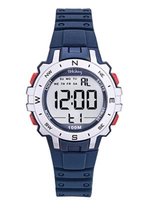 Tekday-Digitaal horloge-Blauwe Silicone band-waterdicht-sporten/zwemmen-34MM-Sportief