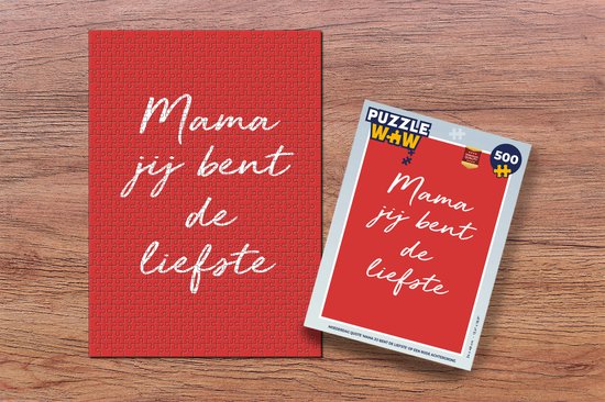 Puzzel Quotes - Mama - Spreuken - Mama jij bent de liefste - Legpuzzel