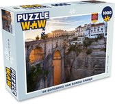 Puzzel De boogbrug van Ronda Spanje - Legpuzzel - Puzzel 1000 stukjes volwassenen