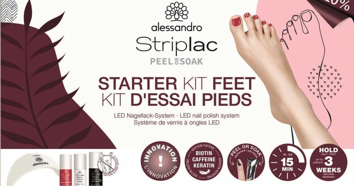 Alessandro Striplac Peel Or Soak Starter Kit Feet