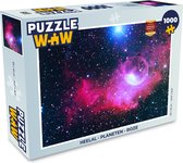 Puzzel Heelal - Planeten - Roze - Jongens - Meisjes - Kinderen - Legpuzzel - Puzzel 1000 stukjes volwassenen