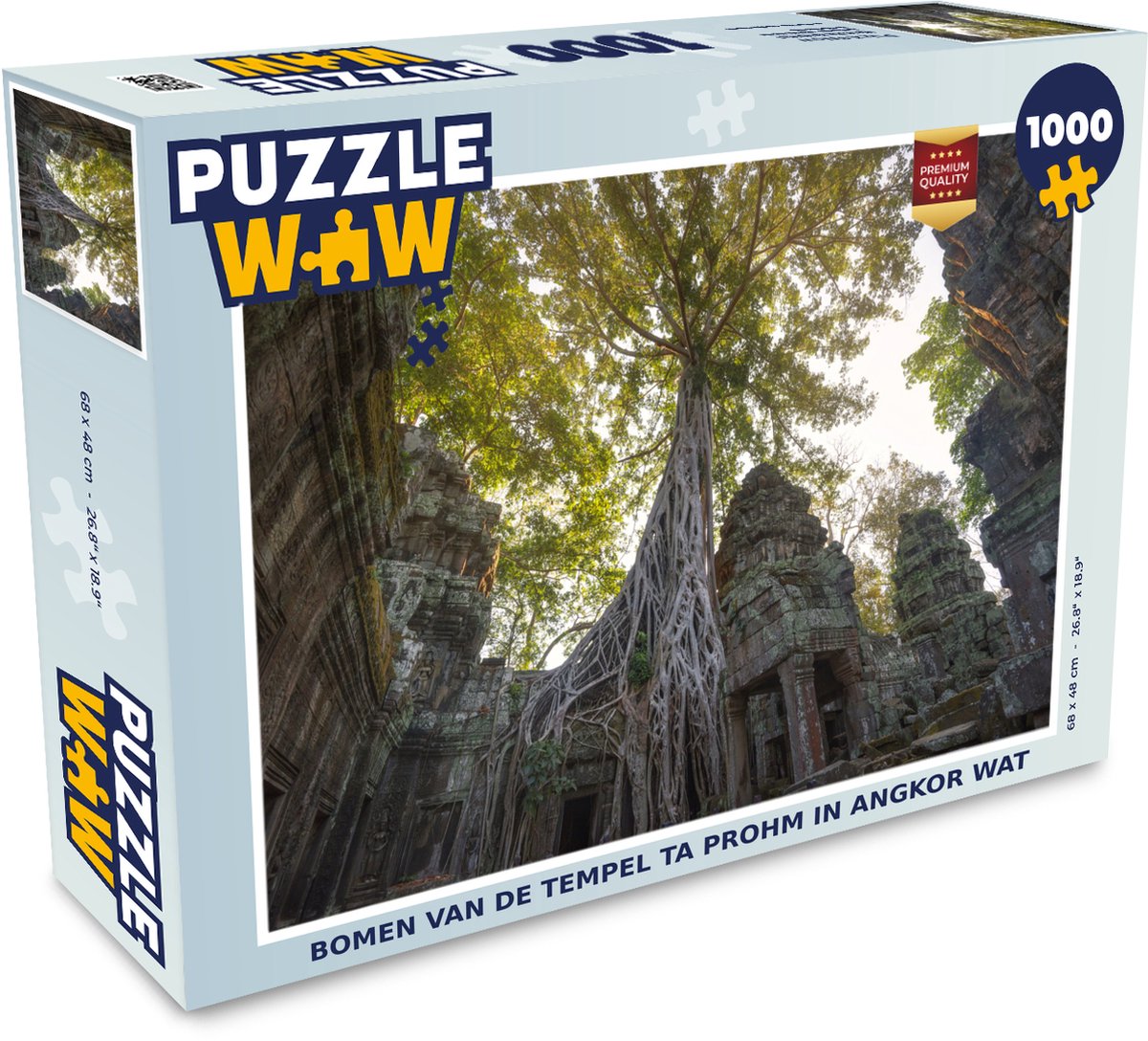 Puzzel Bomen van de tempel Ta Prohm in Angkor Wat - Legpuzzel - Puzzel 1000 stukjes volwassenen