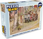 Puzzle Petit déjeuner sous le grand bouleau - Carl Larsson - Puzzle - Puzzle 500 pièces