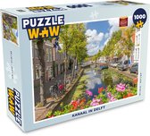 Puzzel Water - Bloemen - Delft - Legpuzzel - Puzzel 1000 stukjes volwassenen