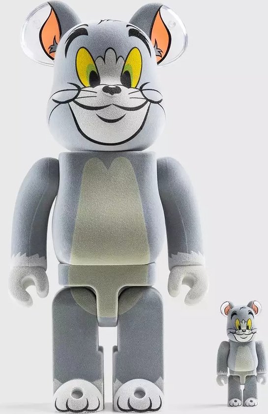 Bearbrick Tom and Jerry: Jerry Flocky 100% & 400% Set