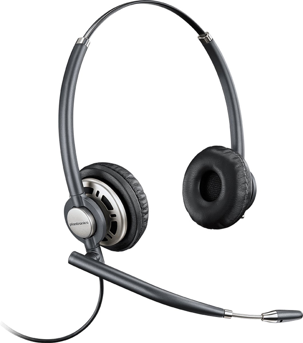 POLY Encorepro HW 720D Headset Bedraad Hoofdband Kantoor/callcenter Zwart, Zilver