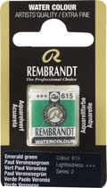 Rembrandt water colour napje Emerald Green (615)