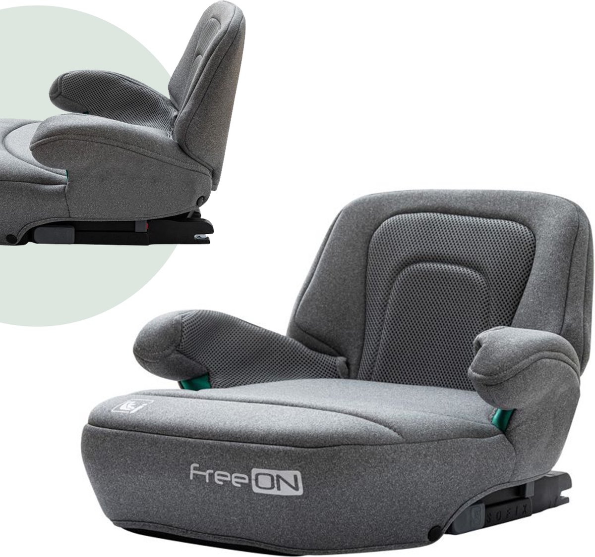 FreeON Booster Zitverhoger Cosmo iSize Grijs (125 150cm)