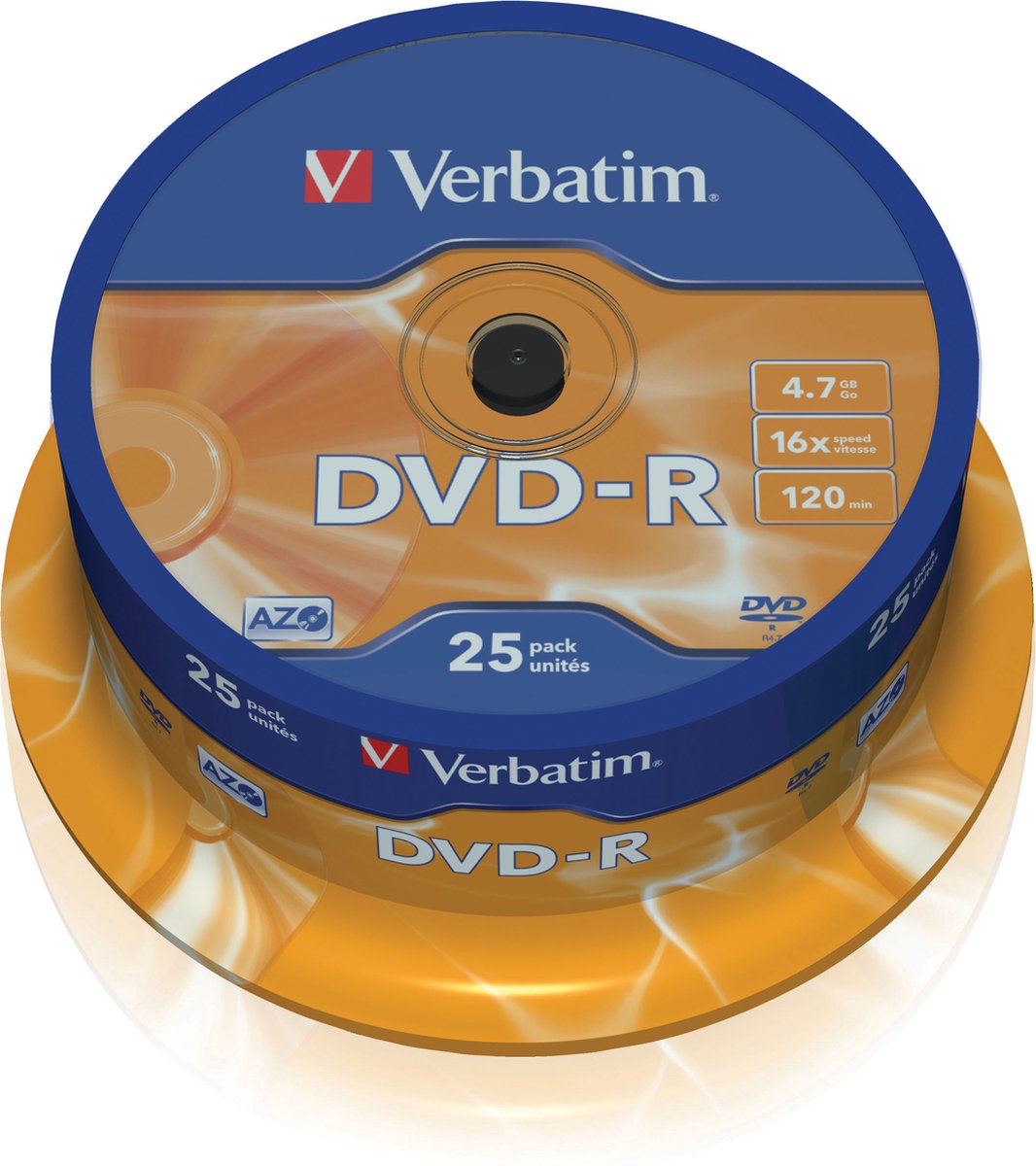Verbatim 43522 AZO DVD-R Schijven - 25 Stuks / Spindel
