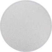 Placemat AFRAH - Glitters placemat - Zilver - Set van 2 - ø 33 cm - Feesterlijk - Eet placemat