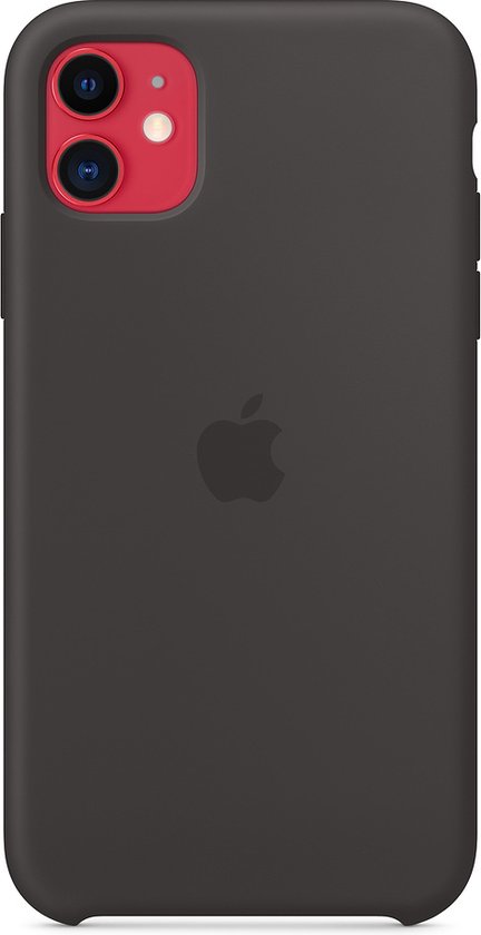 Apple iPhone 11 hoesje - Zwart - Siliconen - Apple