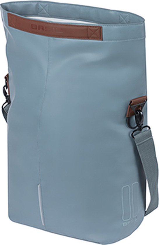 Basil City Fietsshopper - Enkele Fietstas - 14-16 Liter - Graphite Blauw van Basil — afbeelding 4