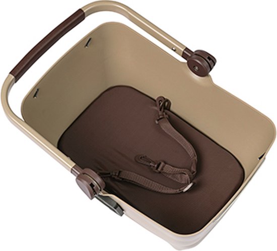 Basil Buddy Dog Panier À Vélo KF - Avant - Avec Système De Fixation - Marron