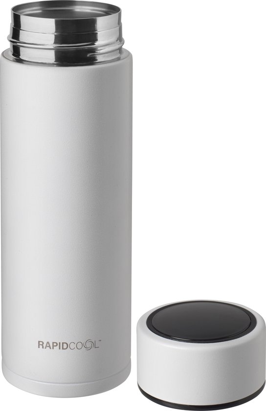 Nûby - RapidCool™ - Maak de perfecte flesvoeding voor je baby - Flessenkoeler - Inclusief melkpoederdispenser en digitaal deksel - Wit van Nûby — afbeelding 3