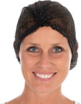 Bonnet à clip pour filet à cheveux jetable Hygonorm noir par 100 pièces - filets à cheveux