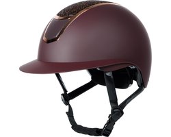 RelaxPets - Harry's Horse - Mont Blanc Sparkle - Veiligheidshelm - Bordeaux Rosegold - 53-55