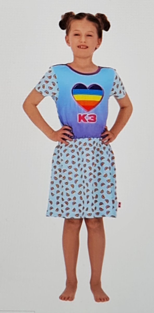K3 Nachtkleedje Blauw Maat 98/104 | bol.com
