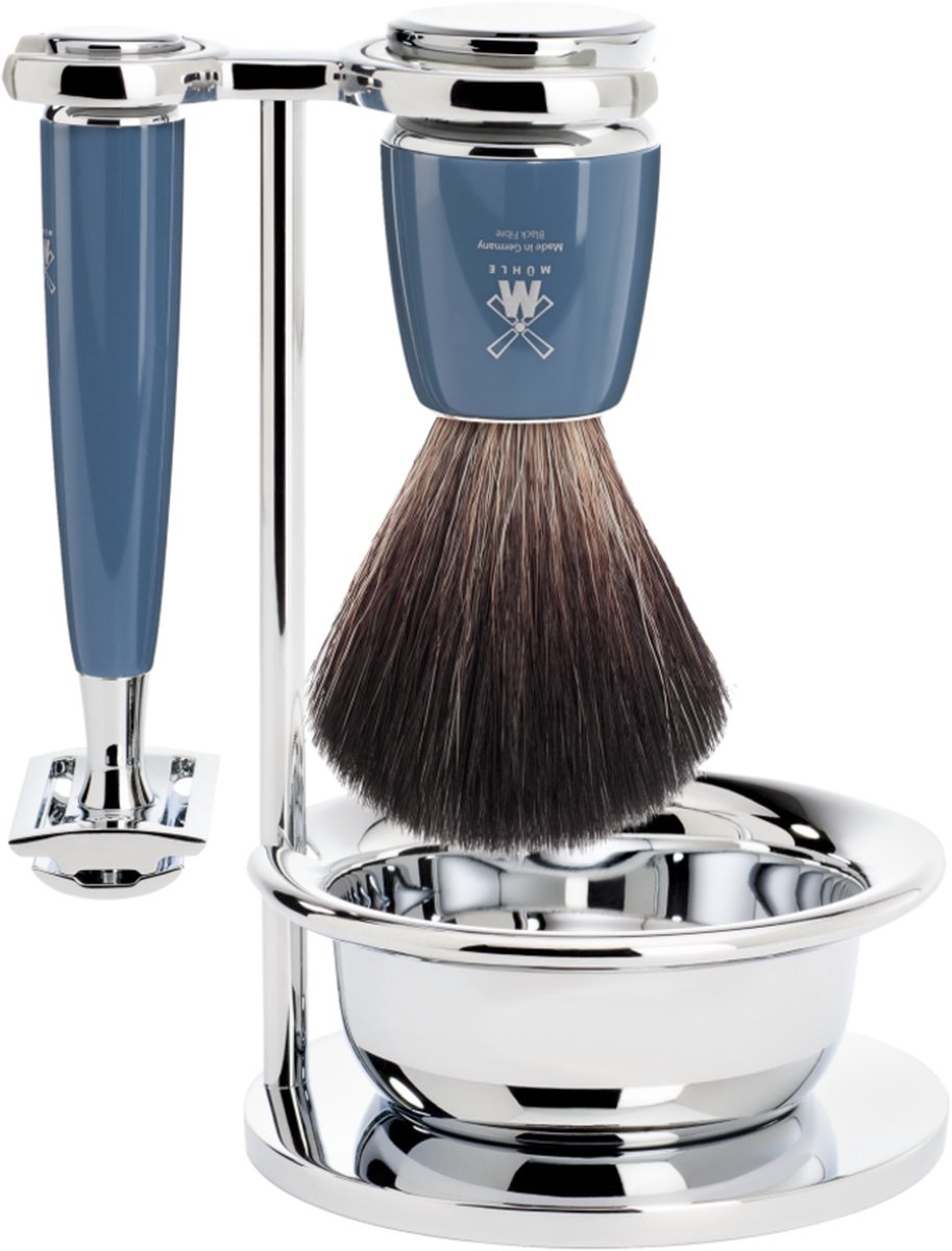 Mühle Scheerset Rytmo 4-delig - Petrol - Saf.Razor