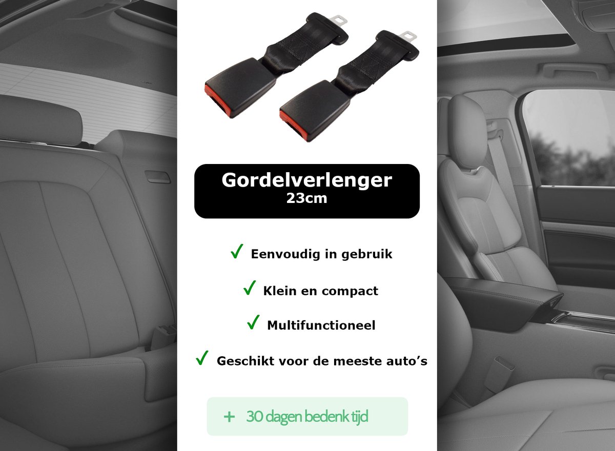 JMT one Gordelverlenger 23 Cm 21mm Per Stuk Autogordel Verlenger 