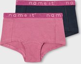 NAME IT NKFHIPSTER 2P NOOS Meisjes Onderbroek - Maat 122/128