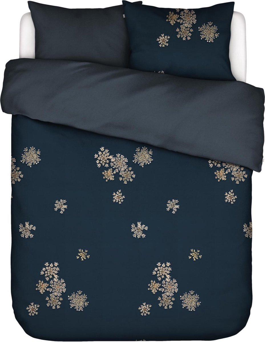 Essenza Lauren Dekbedovertrek Indigo blauw - Lits-Jumeaux - 240x200/220 cm