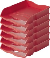 HAN brievenbak - Re-LOOP - A4 - stapel- en nestbaar - rood - 100% gerecycled - 6 stuks - HA-10298-917-D