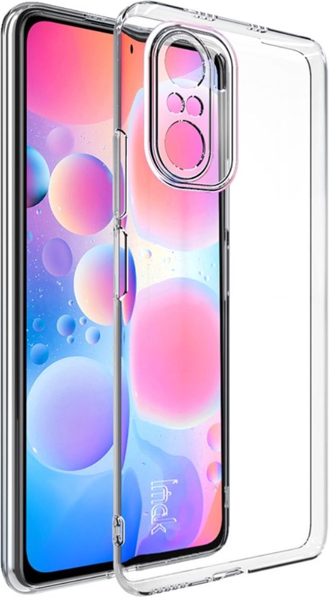 IMAK UX-5 Xiaomi Poco F3/Mi 11i Hoesje Flexibel en Dun TPU Transparant