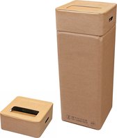 Kartonnen zelfsluitende afvalbak ca 130 ltr