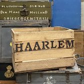 Houten Kist HAARLEM | LiefsLabel | Handgemaakt | Krat | Fruitkist | Veilingkrat | Souvenir | Opbergkist | Speelgoedkist | Krantenbak | Verhuiscadeau | Cadeau Housewarming | Vintage